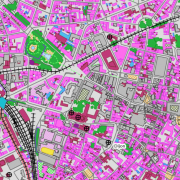 BD TOPO personnalisable : secteur de la gare à Dijon